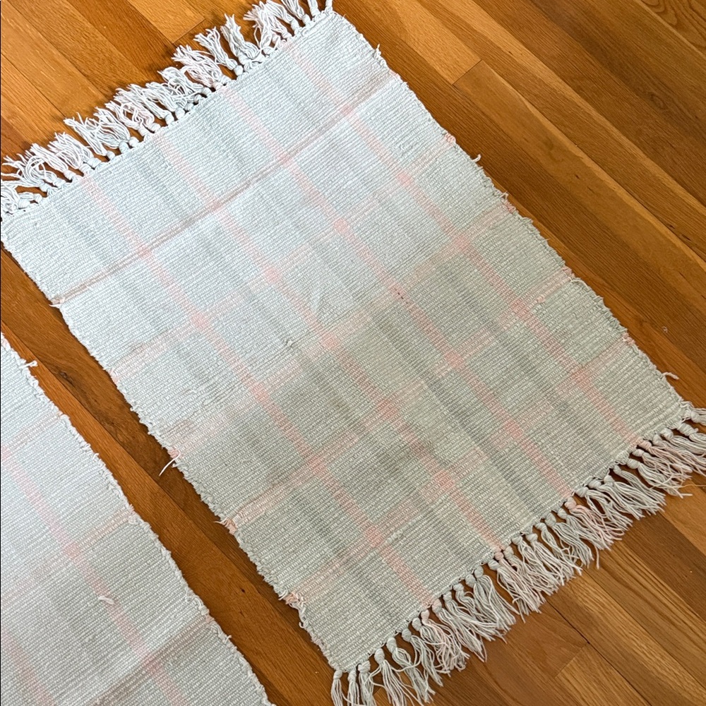 Woven Fringe Throw Rugs - Picture 2 of 7